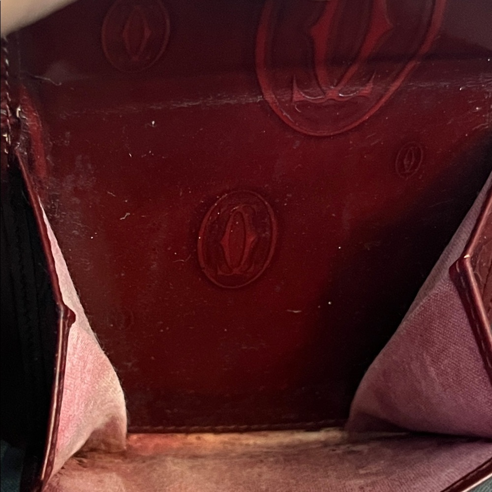 Cartier Bifold Wallet Happy Birthday Bordeaux Patent Leather - Picture 10 of 14